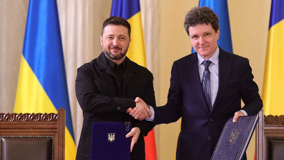 Angajamentele asumate de România și Ucraina, după semnarea acordului de către Nicușor Dan și Volodimir Zelenski la Palatul Cotroceni (foto: profimedia)