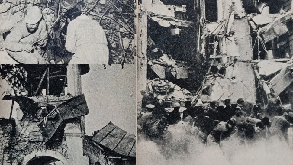 Imahgini ale dezastrului produs de seismul din 4 martie 1977