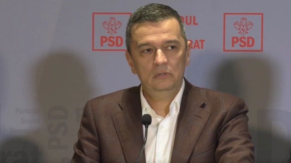 Liderul PSD Sorin Grineanu.