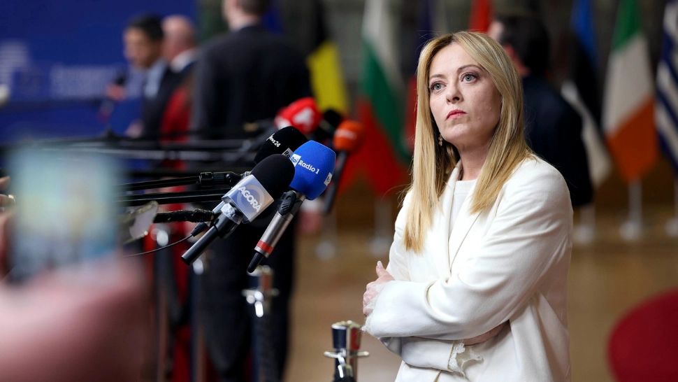Giorgia Meloni la Consiloiul de la Bruxelles (Profimedia)