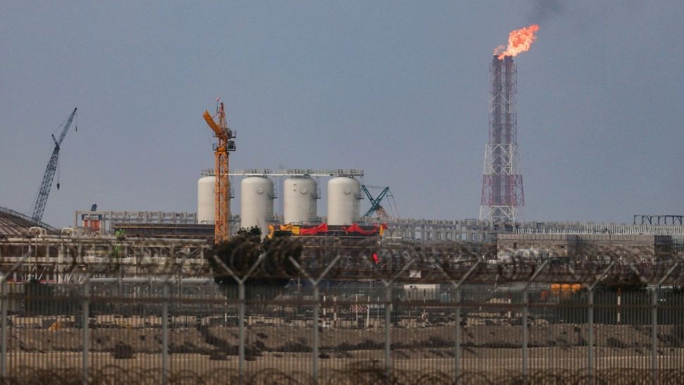 Orașul industrial Ras Laffan a fost ținta unor atacuri cu rachete în această seară. Foto/Profimedia
