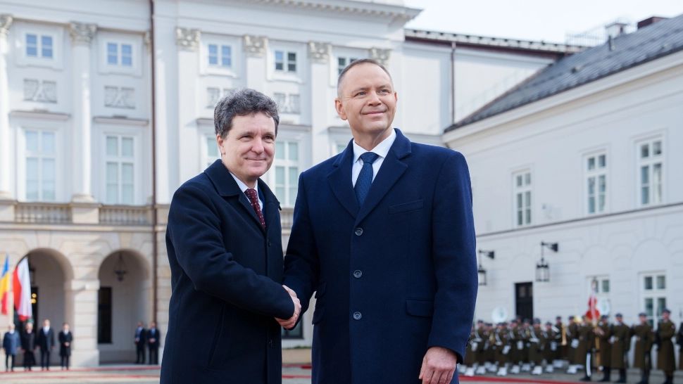 Nicușor Dan și Karol Nawrocki. FOTO: Presidency