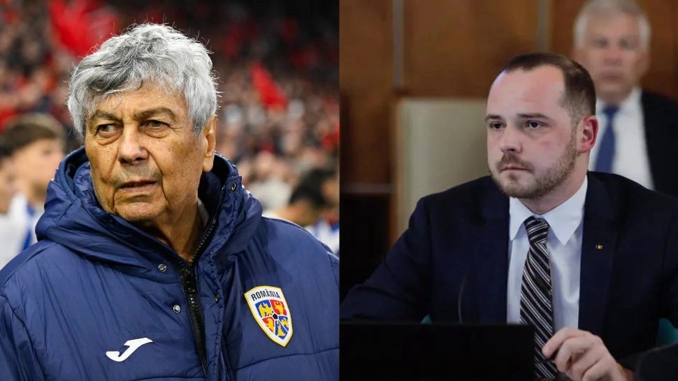 Mircea Lucescu și Alexandru Rogobete