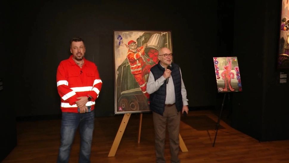 De la anchete jurnalistice la pictură: Liviu Alexa a inagurat prima expoziție personală - VIDEO