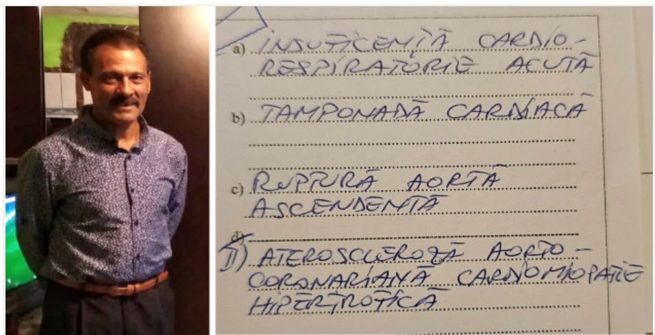 Bărbatul care a murit la Spitalul Județean din Brașov. Sursa foto: Bzb.ro