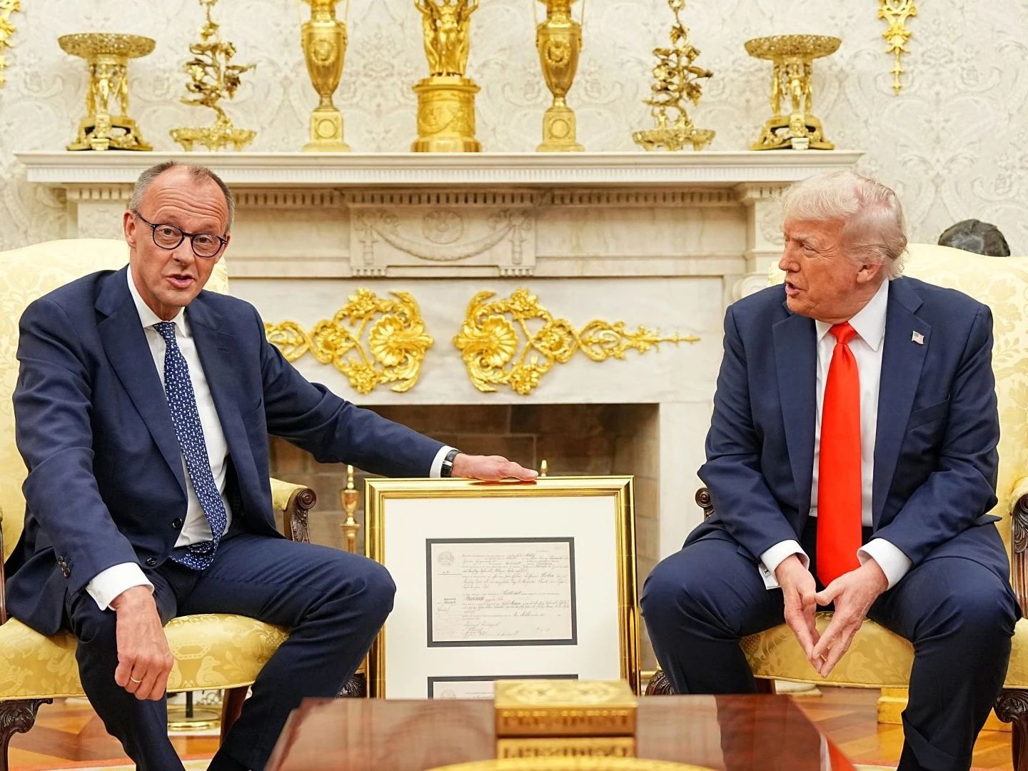 Donald Trump si canclerul Mertz