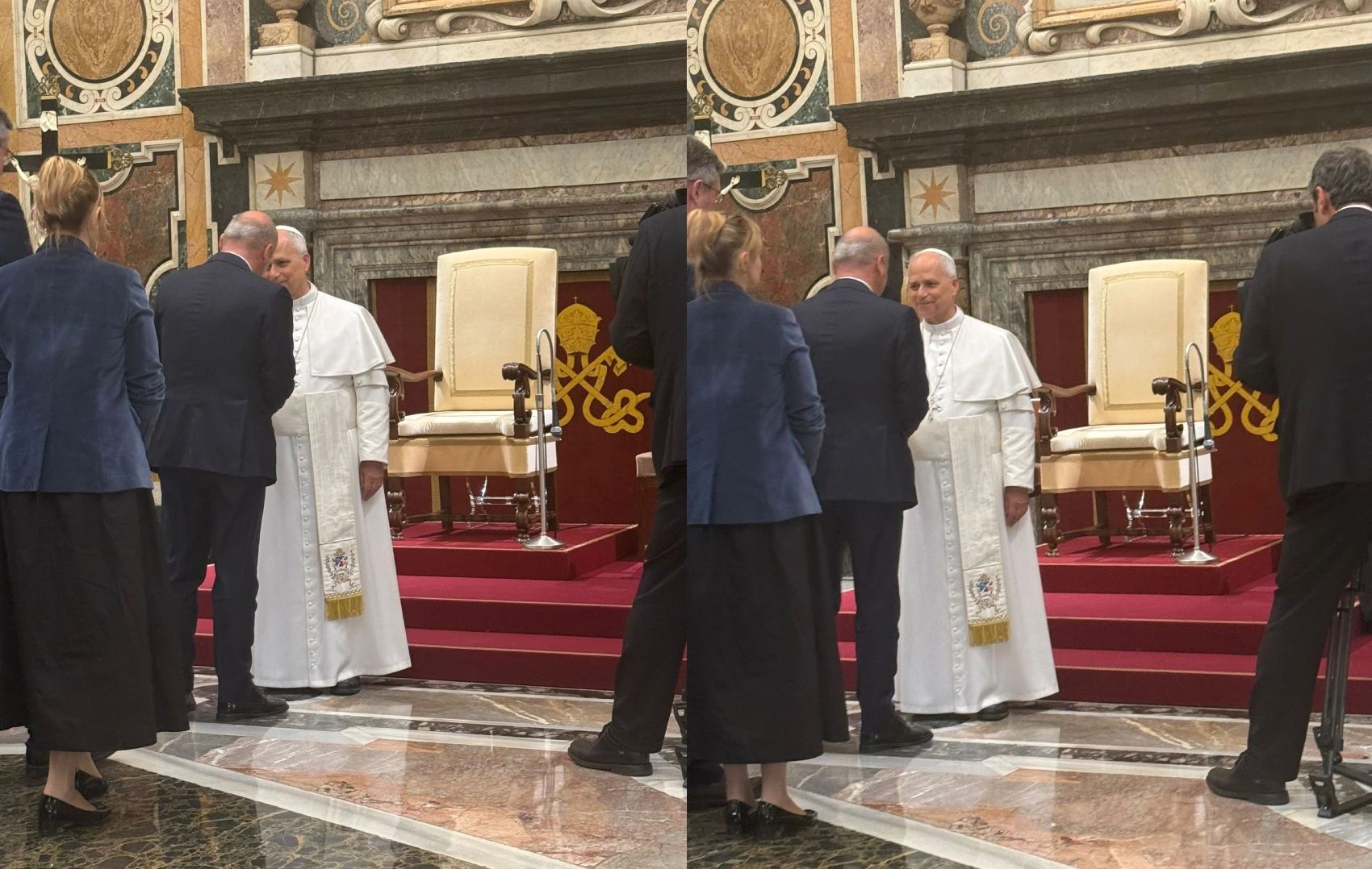 Rareș Bogdan și Papa Leon al XIV-lea -