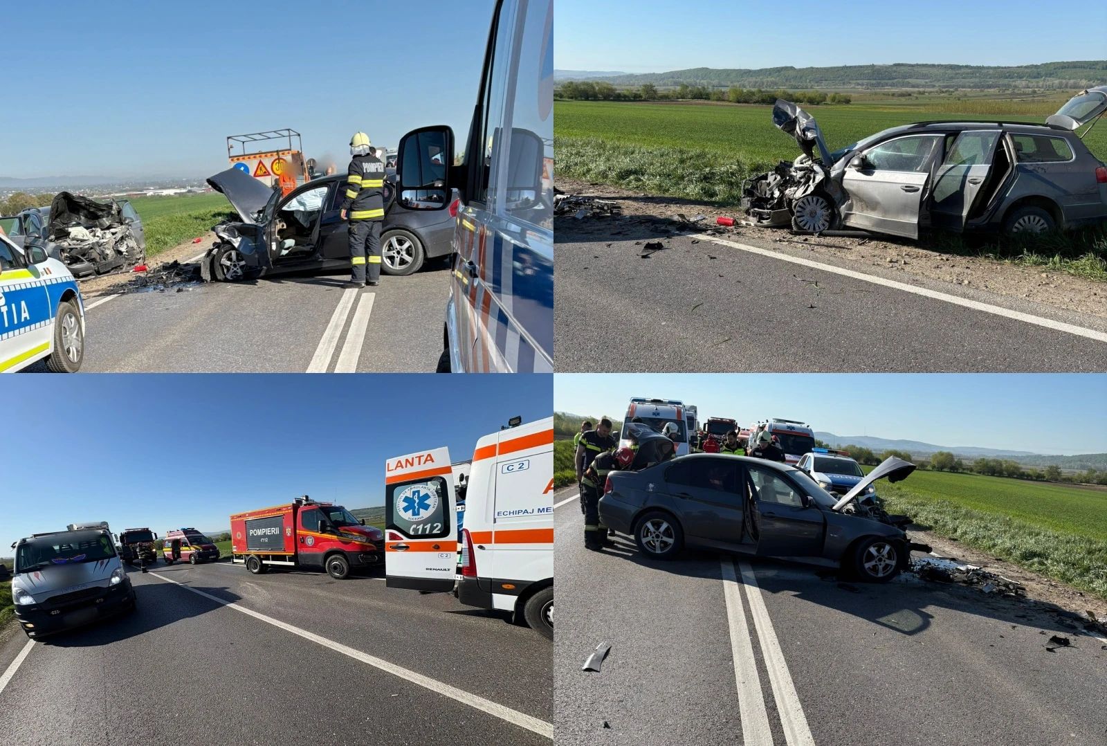 Accident grav în județul Suceava. FOTO: Suceava Live 