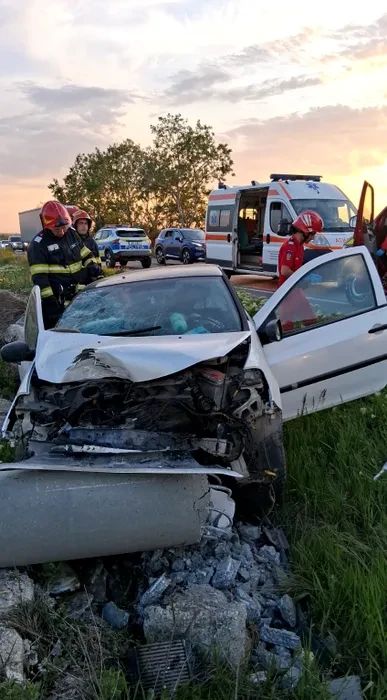 Accident pe DN6