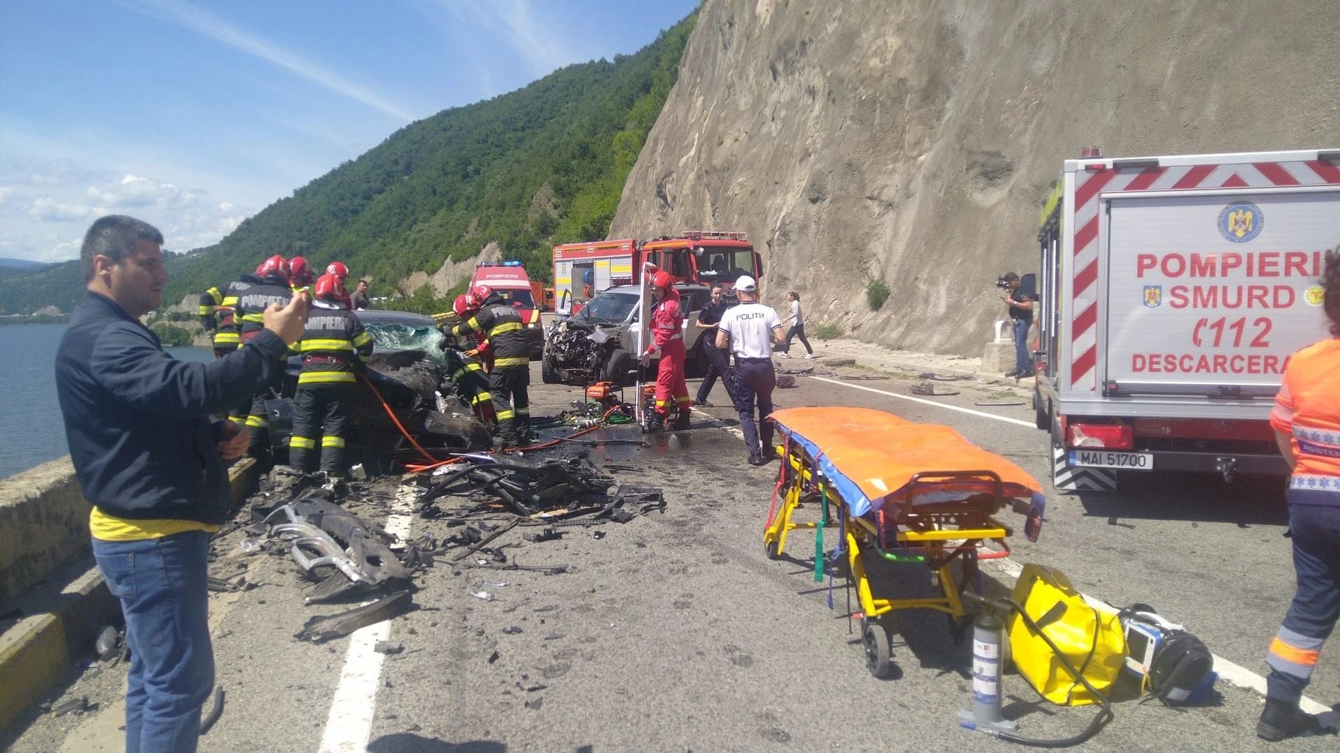Accident pe DN6, între Drobeta Turnu Severin și Orșova