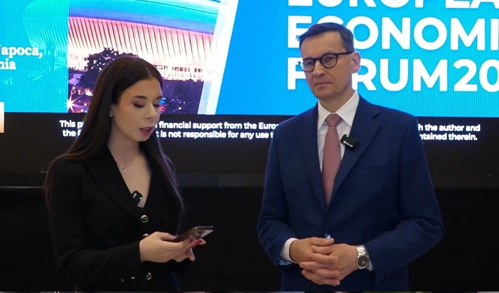 Alessia Păcuraru, alături de Mateusz Morawiecki – fost premier al Poloniei