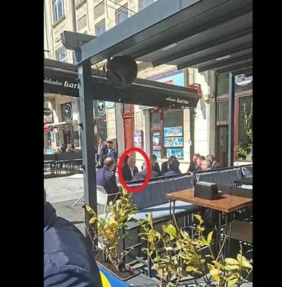 Bolojan la terasă/ Captură video