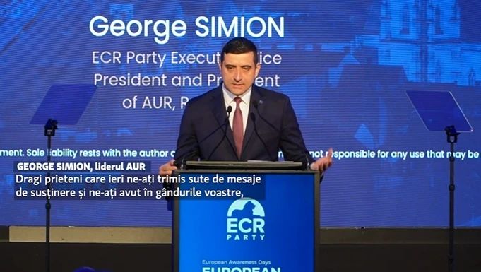 George Simion/ Captură video