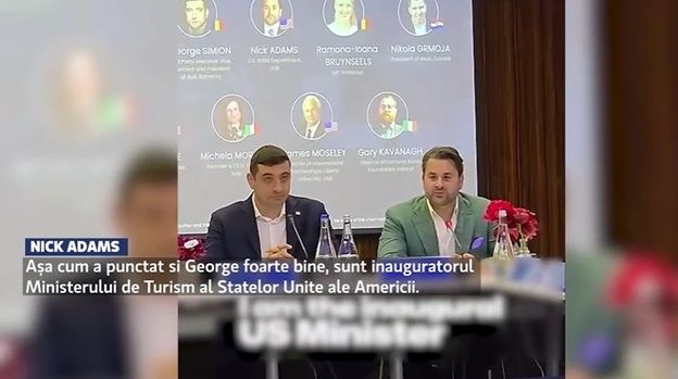George Simion alături de Nick Adams