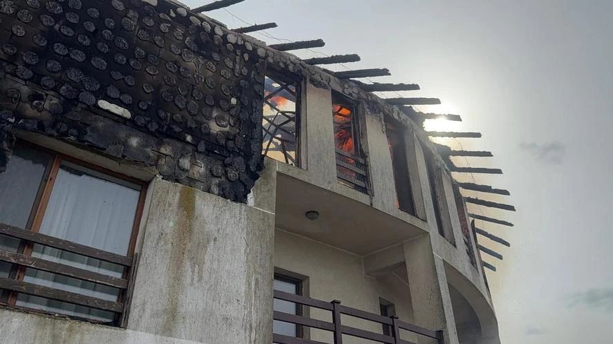 Incendiu pensiune