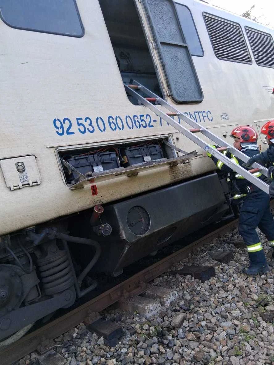 Incendiu la o locomotivă