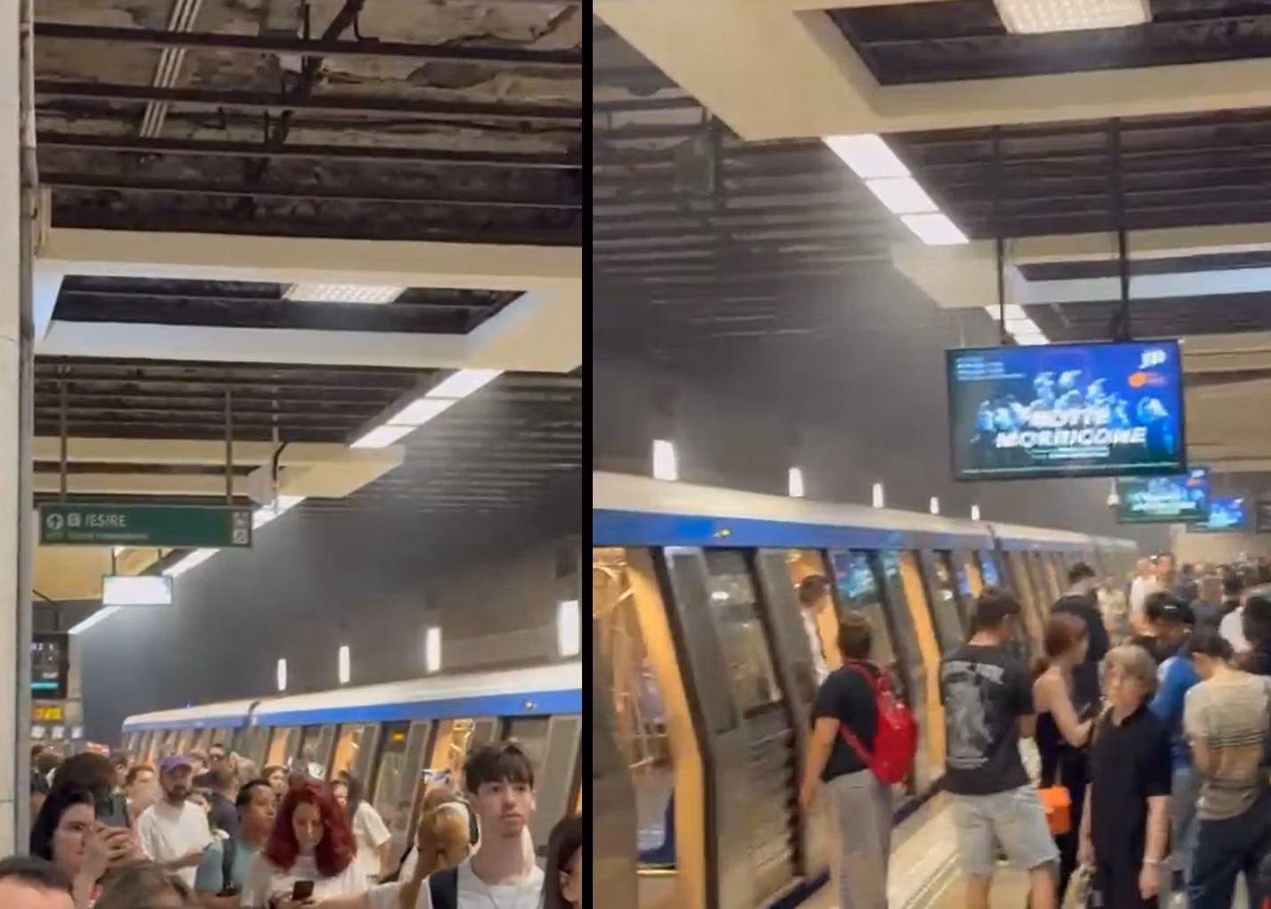 Incident la metrou (foto si video: Darius Stănescu)