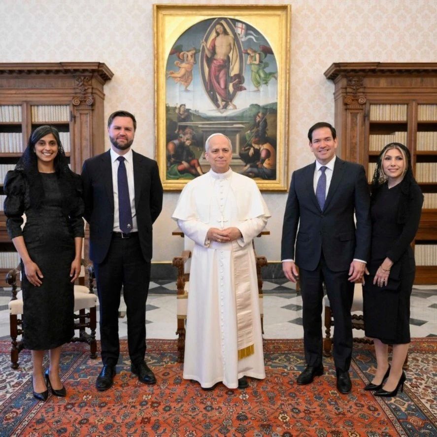 Marco Rubio și Papa Leon