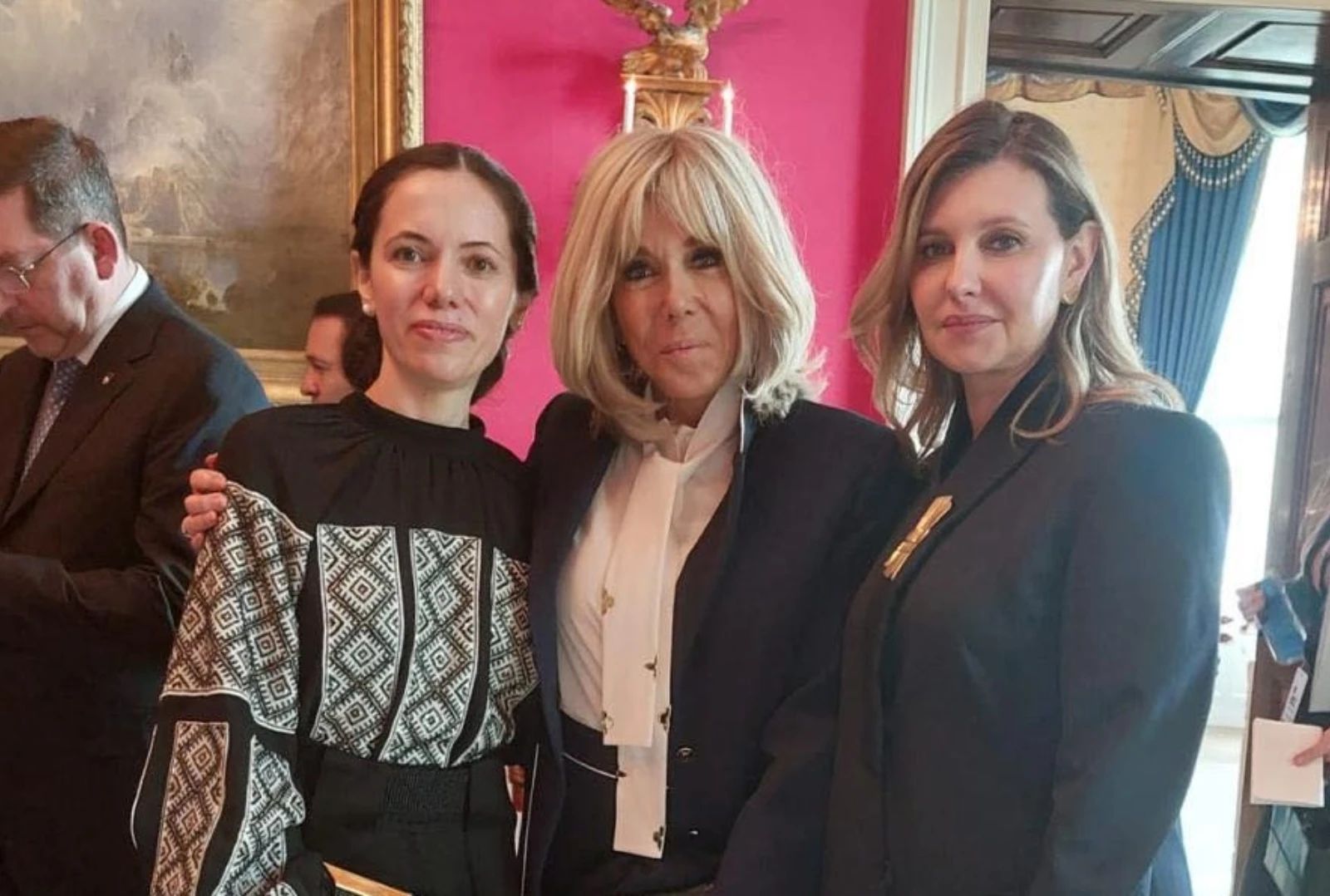 Mirabela Grădinaru, Brigitte Macron și Olena Zelenska. FOTO: Facebook