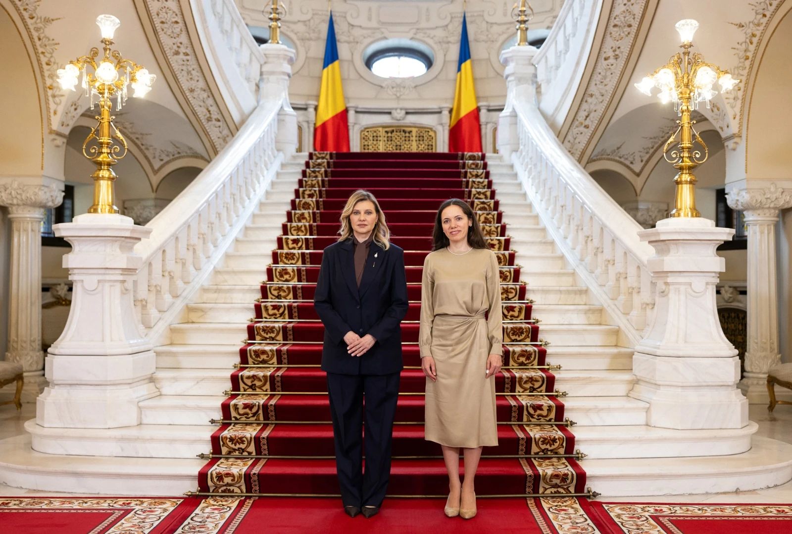 Olena Zelenska și Mirabela Gradinaru. FOTO: Facebook