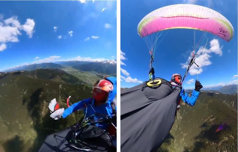 O femeie care zbura cu parapanta a fost lovită de un avion