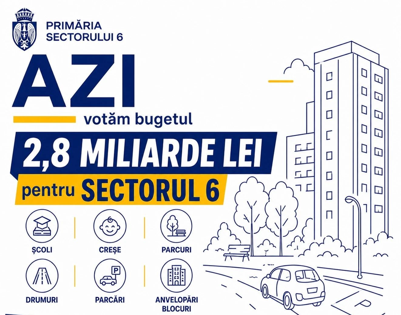 Primăria Sectorului 6 a aprobat bugetul pe 2026
