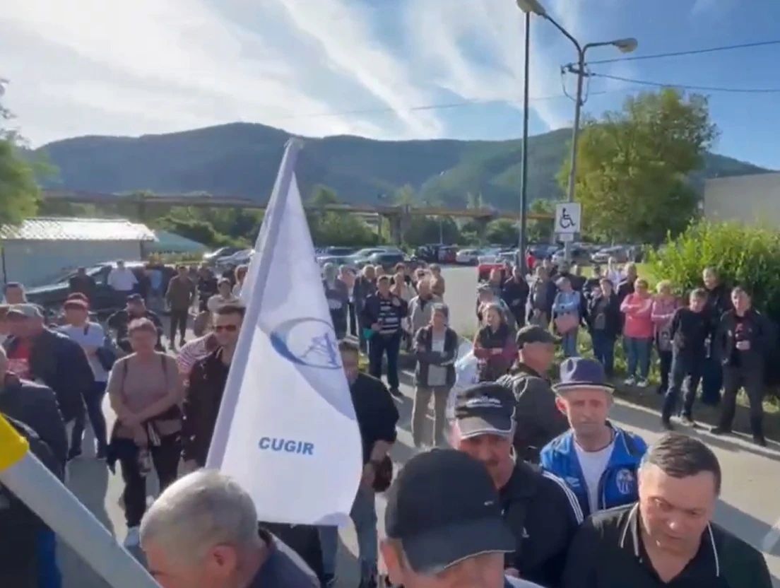 Protest Cugir /Captură video 