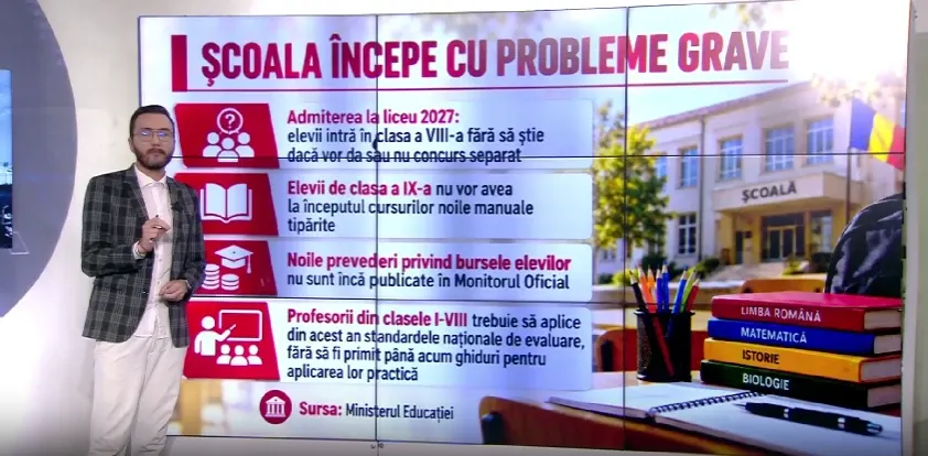 Școala începe cu probleme grave. Schimbări importante pentru elevi