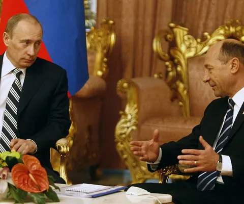 Putin şi Băsescu au discutat marţi despre criza gazelor