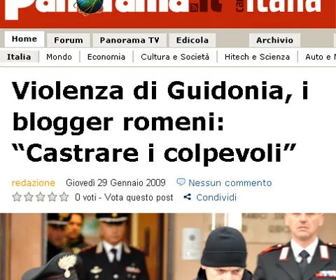 Campania "Infractor cu paşaport românesc" a ajuns în presa italiană