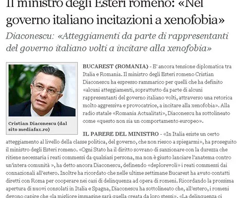 Cristian Diaconescu pune pe jar presa din Italia