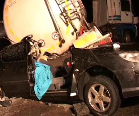 Drumul judeţean 151D a fost închis o oră din cauza unui accident