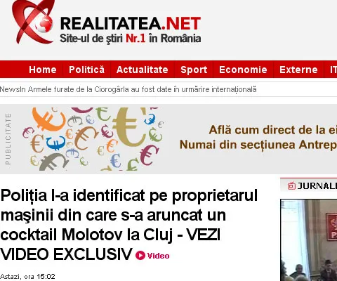 Realitatea.NET vizează poziţia nr. 1 în clasamentul SATI numai prin metode tehnice corecte şi cu respectarea strictă a deontologiei profesionale