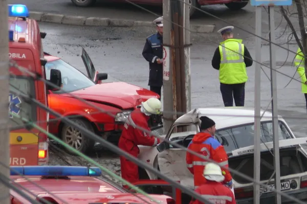 Accident in Sibiu, pe Calea Dumbrăvii