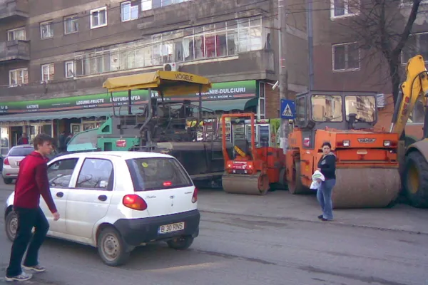 Trecere de pietoni blocată