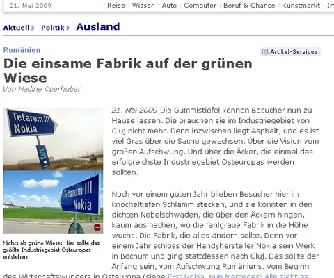 Guvernul român a ajuns să stoarcă bani de la firmele străine, scrie Frankfurter Allgemeine Zeitung