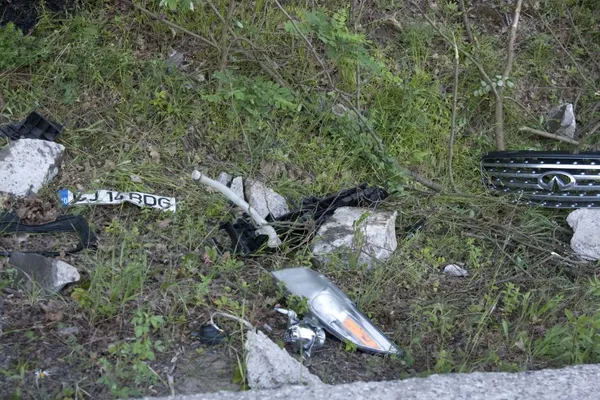 Accident, o maşină a ars