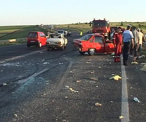 Accident spectaculos pe Drumul European 85 - VEZI VIDEO