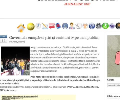Compania F5, din care face parte şi REALITATEA.NET, nu a semnat niciun contract cu MTS