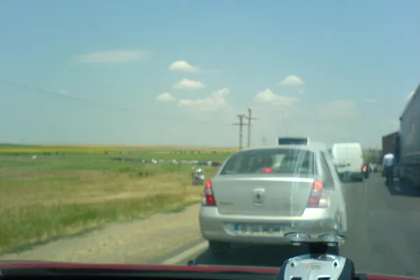 Accident Medgidia, trafic blocat