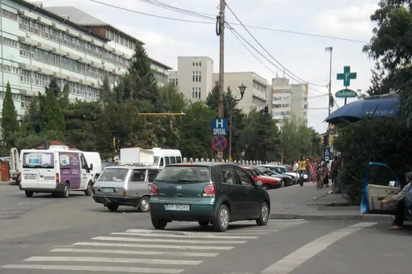 Parcat pe trecerea de pietoni