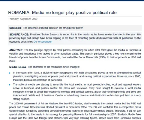 EDIŢIE SPECIALĂ REALITATEA TV: Emil Hurezeanu, Cristian Tudor Popescu şi Adrian Ursu despre cel mai recent raport Oxford Analytica