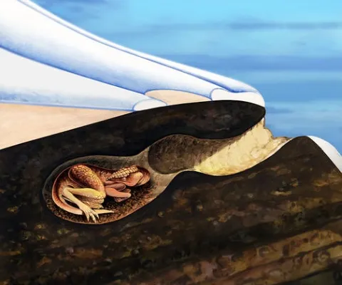 Dinozaurii mici din Australia se ascundeau sub pământ de animalele mari de pradă
