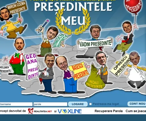 Clasament neaşteptat al candidaţilor în MMO-ul Preşedintele Meu, realizat de REALITATEA.NET