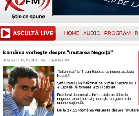 A fost sau n-a fost Elena Udrea? O voce "blondă" l-a apărat pe Băsescu la emisiunea lui Robert Turcescu de la Realitatea FM