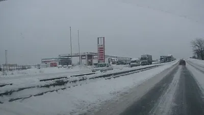 Traficul a fost blocat pe autostrada A1 din cauza unui accident rutier