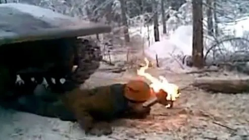 Scene horror într-o pădure din Rusia
