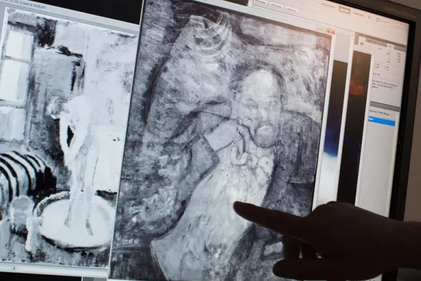 O pictură ascunsă a fost descoperită sub stratul de vopsea al unui tablou de Picasso