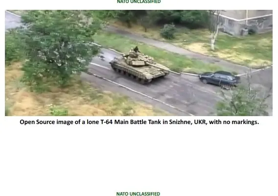 NATO a publicat imagini cu tancurile ruseşti care ar fi intrat în Ucraina