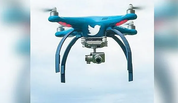 Twitter are un cont conectat la o dronă